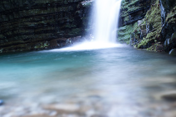 beautiful orrido di botri waterfall