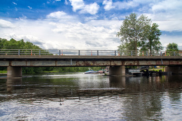 Fototapeta premium Maskinonge River Bridge