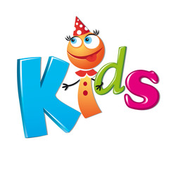 cartoon characters kids vector logo