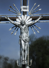 the crucifixion of Jesus Christ as a symbol of God's love