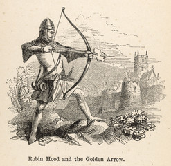 Robin Hood and the golden arrow.