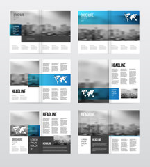 Magazine or catalog template vector illustration