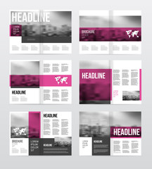 Magazine or catalog template vector illustration