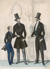Fashion Men - Boy 1841. Date: 1841
