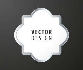 High Quality Luxury Frame on Black Background . Vector Isolated Illustration