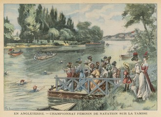 Ladies Swim Contest 1905. Date: 1905