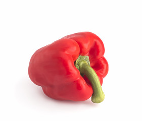 Red pepper on a white background