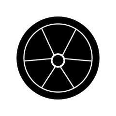 Fototapeta premium nuclear sign icon