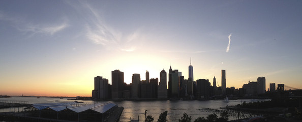 Manhattan skyline panorama