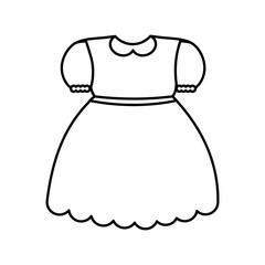 girl dress icon