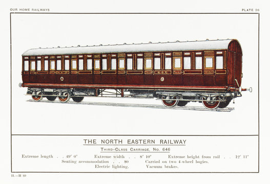 North Easten 3Rd Class. Date: Circa 1910