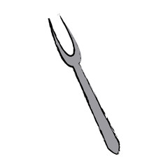 oktoberfest fork utensil happy oktoberfest celebration vector illustration