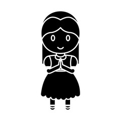 Fototapeta premium cartoon girl icon