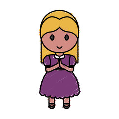 cartoon girl icon