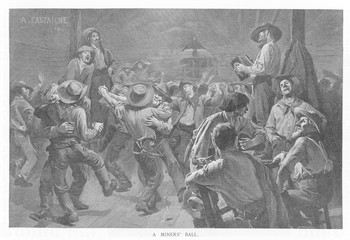Gold Miners Ball. Date: 1849