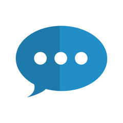 speech bubble icon over white background vector illustration