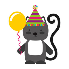 animal cat cartoon icon vector illustration design graphic