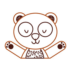 animal panda cartoon icon vector illustration design graphic