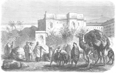 Tobacco industry in Algiers. Date: 1862