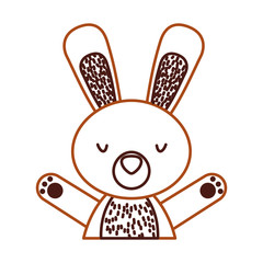 animal rabbit cartoon icon vector illustration design graphic