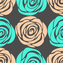 Panele Szklane  Róże. Kwiatowy wzór