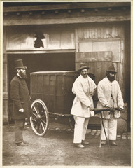Street Disinfecting. Date: 1877 - obrazy, fototapety, plakaty