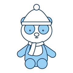 animal panda cartoon icon vector illustration design graphic