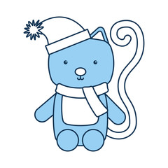 animal cat cartoon icon vector illustration design graphic