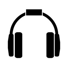 headset device icon over white background vector illustration