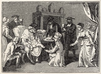 Jewish circumcision. Date: 1835
