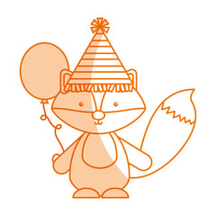 Animal Skunk cartoon icon vector illustration design shadow 