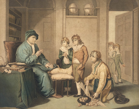 Man Wih Gout. Date: 1801