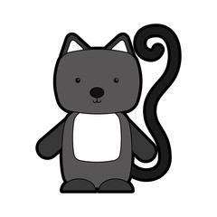 animal cat cartoon icon vector illustration design graphic