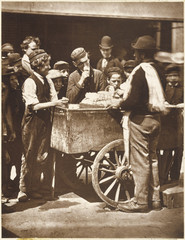 Fototapeta na wymiar Ice Cream Vendor - 1877. Date: 1877