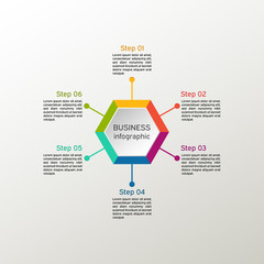 Vector infographic. Business diagrams, presentations and charts. Background.