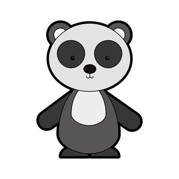 animal panda cartoon icon vector illustration design graphic