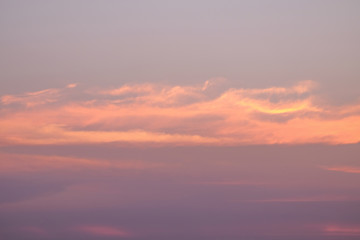 Sunset on the beach for background
