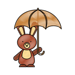 animal rabbit cartoon icon vector illustration design doodle  