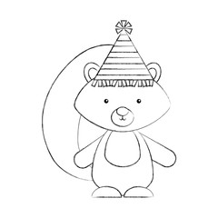 Animal squirrel cartoon icon vector illustration design draw   