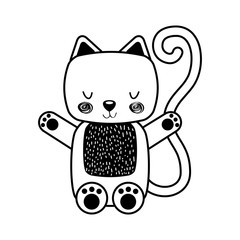 animal cat cartoon icon vector illustration design draw   