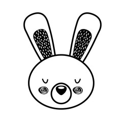 animal rabbit cartoon icon vector illustration design draw   