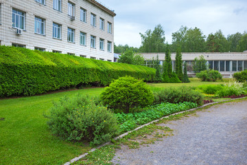 Landscaping of the Central Siberian Botanical garden. Novosibirsk, Siberia, Russia