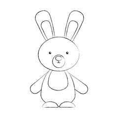 animal rabbit cartoon icon vector illustration design draw   