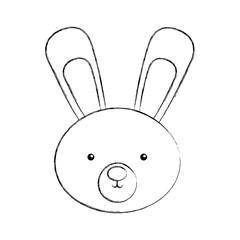 animal rabbit cartoon icon vector illustration design draw   