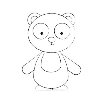 animal panda cartoon icon vector illustration design draw   