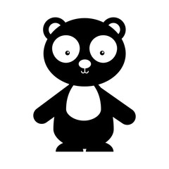 Naklejka premium animal panda cartoon icon vector illustration design draw 