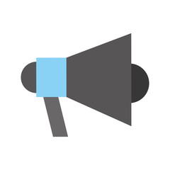 Megaphone talk person icon vector illustration design graphic