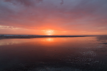 Fototapeta na wymiar Sunset At Moclips Washington State