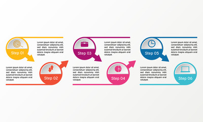 Vector circle infographic. Business diagrams, presentations and charts. Background