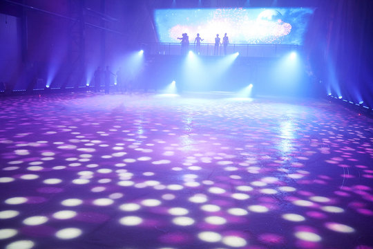 Ice Floor With Stage Lights For Ice Dancing